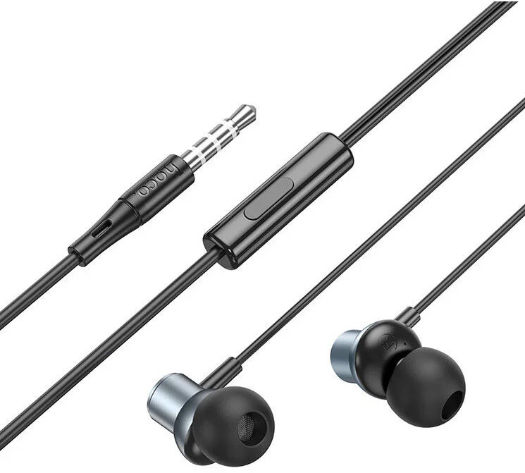 Hoco M110 Bedrade In-Ear Oordopjes 3.5mm Jack Headset Zwart afbeelding 3