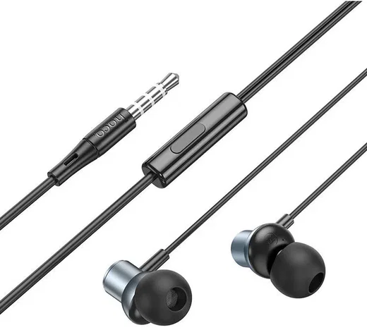 Hoco M110 Bedrade In-Ear Oordopjes 3.5mm Jack Headset Zwart afbeelding 3