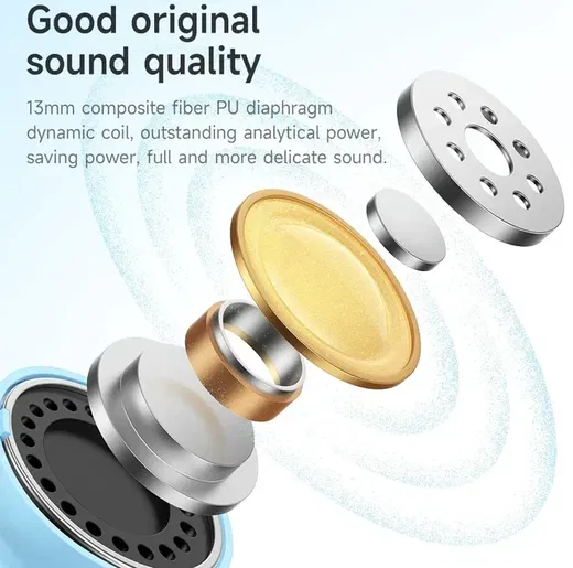 Hoco EQ6 Draadloze Oortjes Bluetooth 5.3 Met Display Zwart afbeelding 4