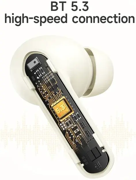 Hoco EQ6 Draadloze Oortjes Bluetooth 5.3 Met Display Paars afbeelding 6