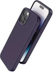Hoco Pure Series Apple iPhone 15 Pro Hoesje Siliconen MagSafe Paars afbeelding