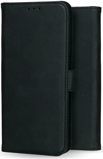 Rosso Deluxe Samsung Galaxy S23 FE Hoesje Echt Leer Book Case Zwart afbeelding 8