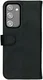 Rosso Deluxe Samsung Galaxy S23 FE Hoesje Echt Leer Book Case Zwart afbeelding 2
