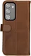 Rosso Deluxe Samsung Galaxy S23 FE Hoesje Echt Leer Book Case Bruin afbeelding 2