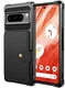 Google Pixel 8 Pro 3 in 1 Back Cover Portemonnee Hoesje Zwart afbeelding 2