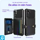 Samsung Galaxy A25 3 in 1 Back Cover Portemonnee Hoesje Zwart afbeelding 8