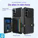 Samsung Galaxy S23 FE 3 in 1 Back Cover Portemonnee Hoesje Zwart afbeelding 9