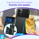 Samsung Galaxy S23 FE 3 in 1 Back Cover Portemonnee Hoesje Zwart afbeelding 3