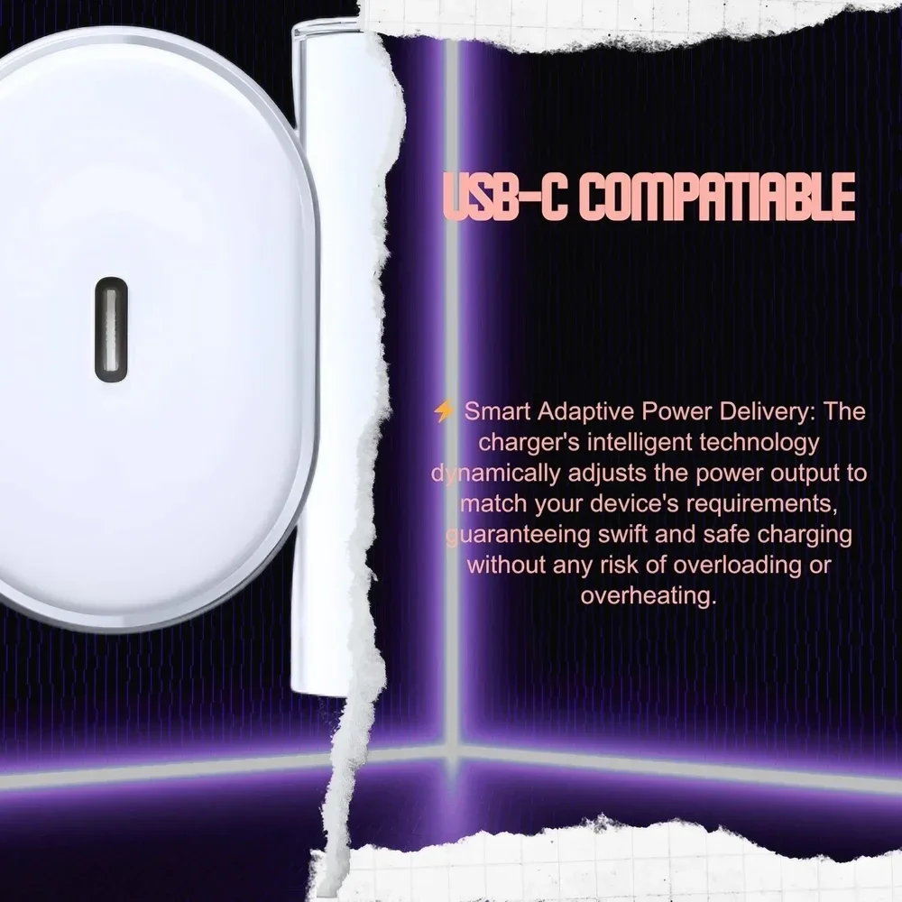 Originele Nothing 45W Power Adapter Fast Charge USB-C Adapter Wit afbeelding 6