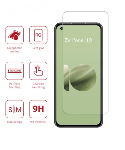 Rosso Asus Zenfone 10 9H Tempered Glass Screen Protector afbeelding 2