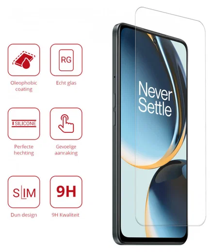 Rosso OnePlus Nord CE 3 Lite 9H Tempered Glass Screen Protector afbeelding 2