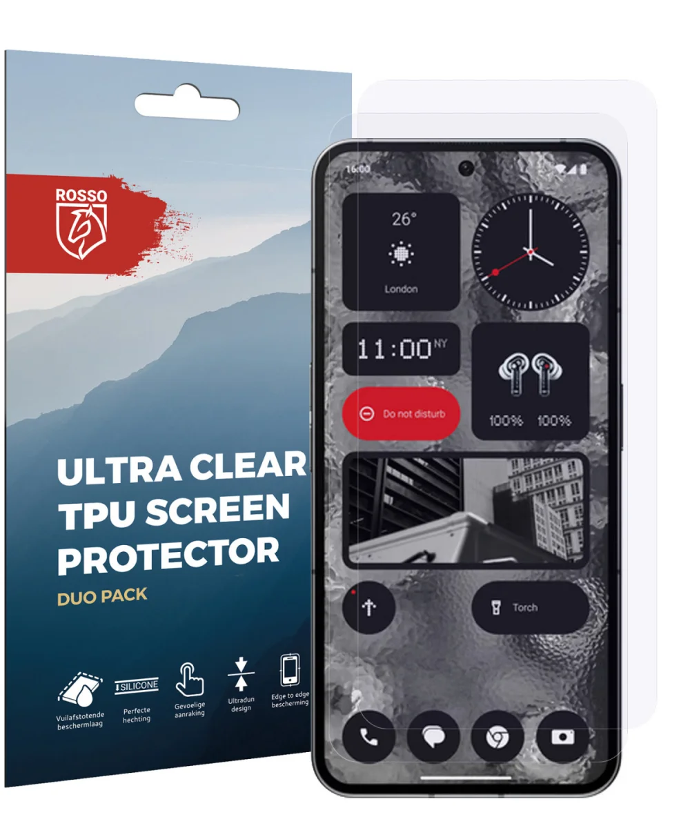 Rosso Nothing Phone (2) Screen Protector Ultra Clear Duo Pack afbeelding 7