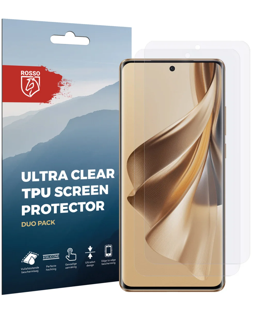 Rosso Oppo Reno 10 Pro Plus Screen Protector Ultra Clear Duo Pack afbeelding 7