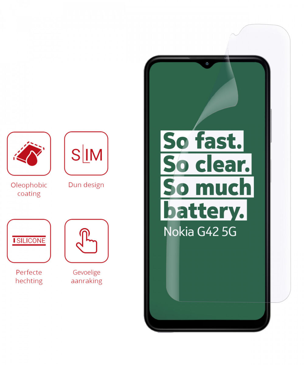 Rosso Nokia G42 Screen Protector Ultra Clear Duo Pack afbeelding 2