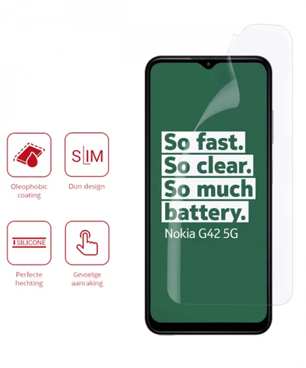 Rosso Nokia G42 Screen Protector Ultra Clear Duo Pack afbeelding 2