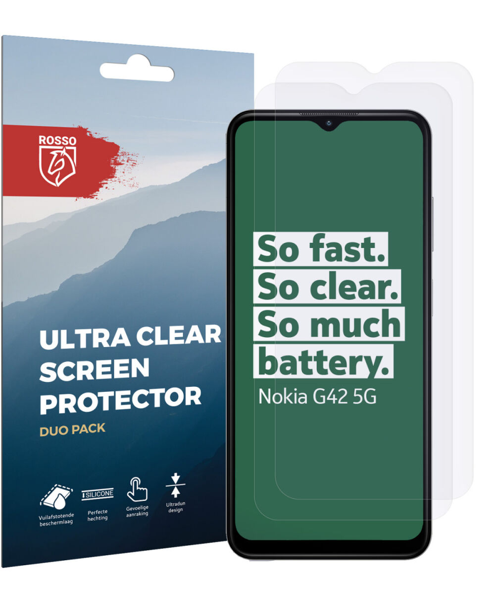 Rosso Nokia G42 Screen Protector Ultra Clear Duo Pack afbeelding 7