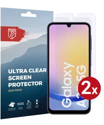 Rosso Samsung Galaxy A25 Screen Protector Ultra Clear Duo Pack afbeelding