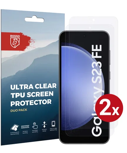 Rosso Samsung Galaxy S23 FE Screen Protector Ultra Clear Duo Pack afbeelding 1