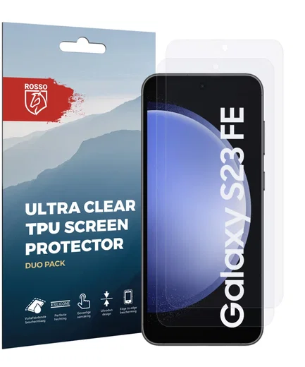 Rosso Samsung Galaxy S23 FE Screen Protector Ultra Clear Duo Pack afbeelding 6