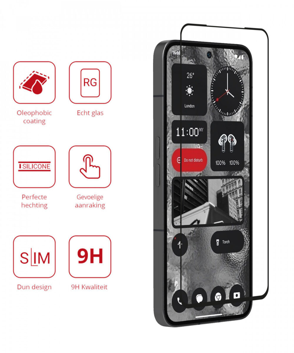 Rosso Nothing Phone (2) 9H Tempered Glass Screen Protector afbeelding 2