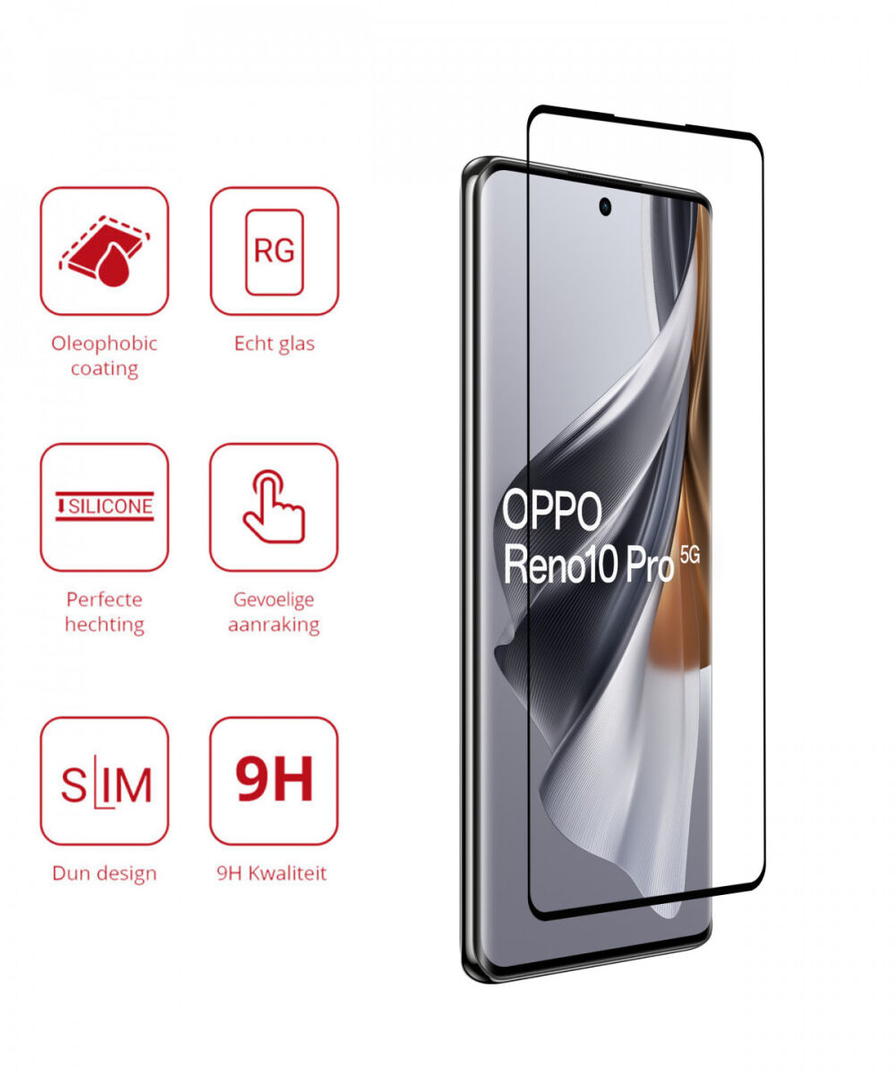 Rosso Oppo Reno10 Pro 9H Tempered Glass Screen Protector afbeelding 2