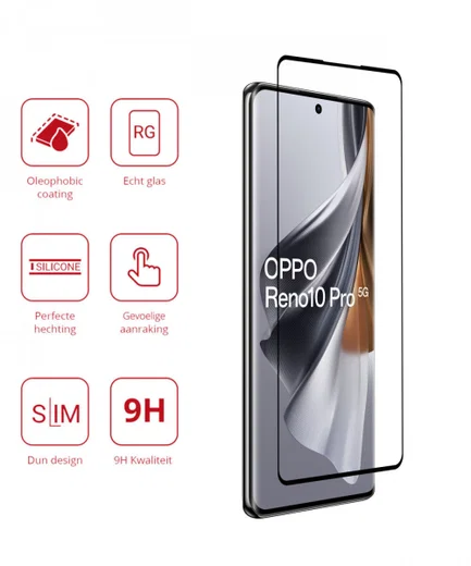 Rosso Oppo Reno10 Pro 9H Tempered Glass Screen Protector afbeelding 2