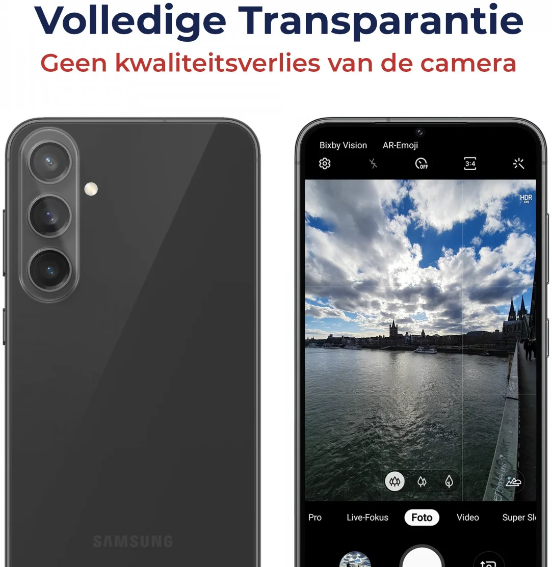 Rosso Samsung Galaxy S23 FE Camera Lens Protector Transparant afbeelding 5