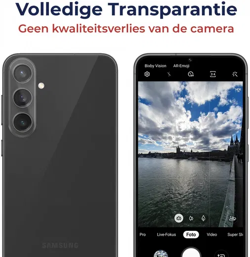 Rosso Samsung Galaxy S23 FE Camera Lens Protector Transparant afbeelding 5