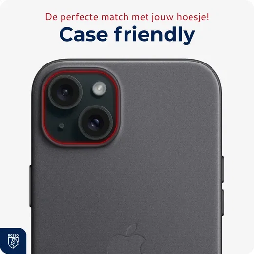 Rosso Apple iPhone 15 / 15 Plus Camera Lens Protector Transparant afbeelding 6