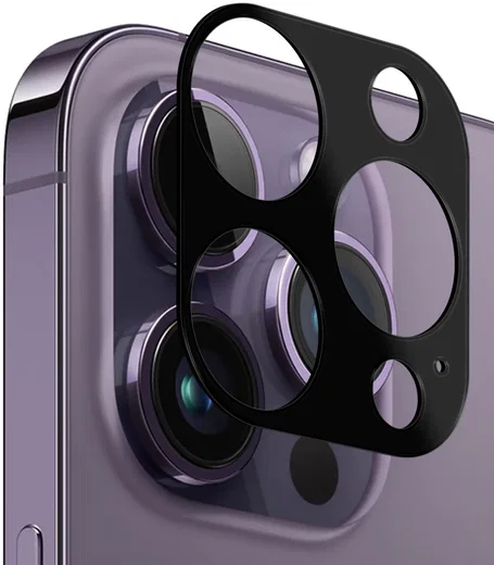 Rosso Apple iPhone 15 Pro/15 Pro Max Camera Lens Protector Zwart afbeelding 1