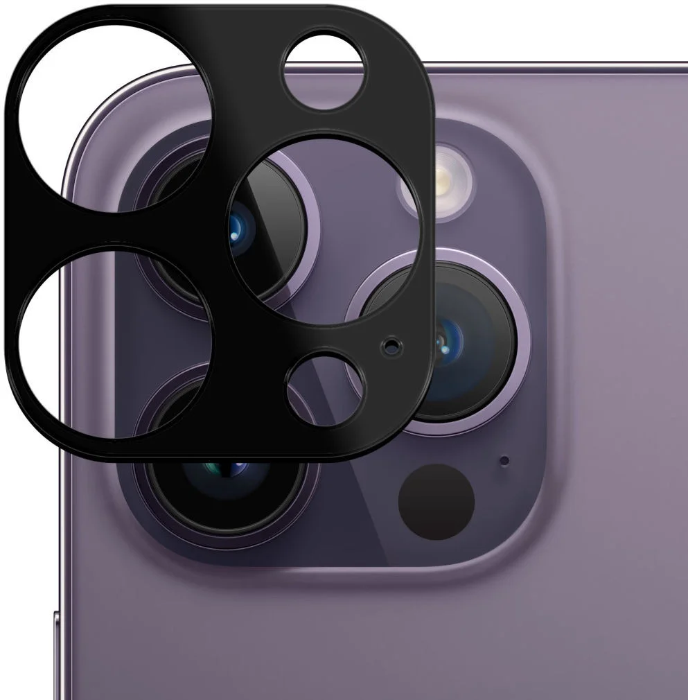 Rosso Apple iPhone 15 Pro/15 Pro Max Camera Lens Protector Zwart afbeelding 2