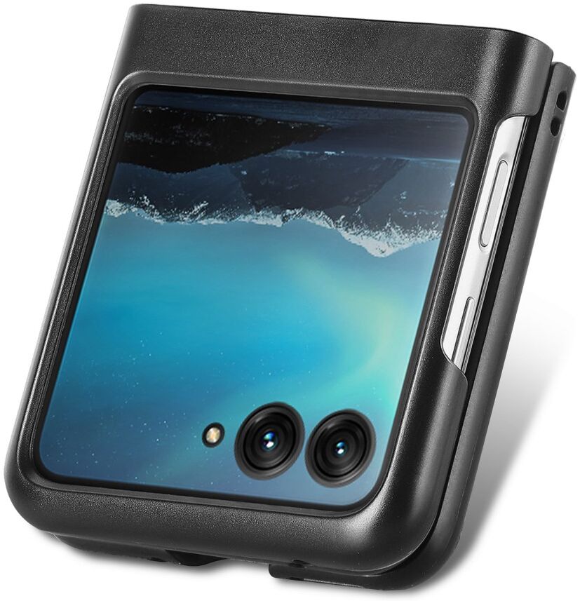 Motorola Razr 40 Ultra Hoesje Carbon Fiber Super Thin Fold Cover Zwart afbeelding 15