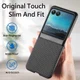 Motorola Razr 40 Ultra Hoesje Carbon Fiber Super Thin Fold Cover Zwart afbeelding 4