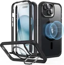 ESR Armor Tough Apple iPhone 15 Hoesje MagSafe Transparant Zwart