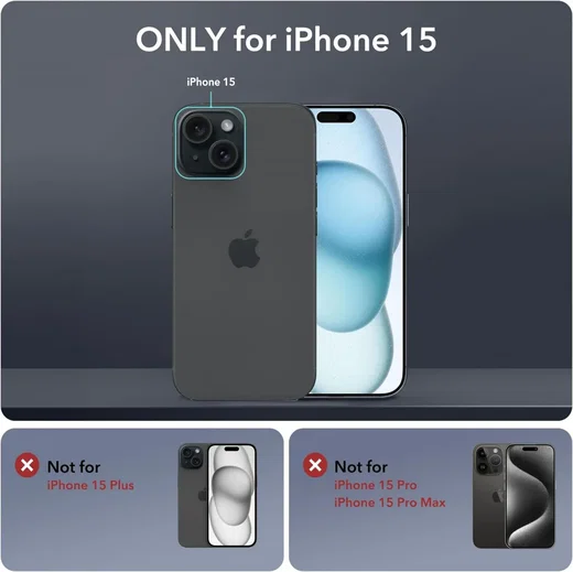 ESR Armor Tough Apple iPhone 15 Hoesje MagSafe Transparant Zwart afbeelding 8