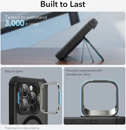 ESR Armor Tough iPhone 15 Pro Hoesje MagSafe Transparant Zwart afbeelding 7