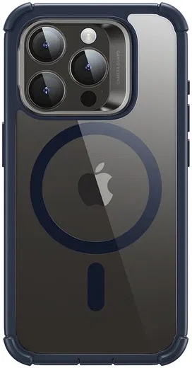 ESR Armor Tough iPhone 15 Pro Hoesje MagSafe Transparant Blauw afbeelding 10