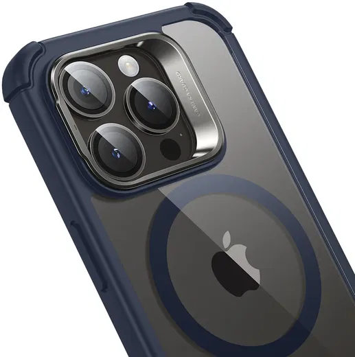 ESR Armor Tough iPhone 15 Pro Hoesje MagSafe Transparant Blauw afbeelding 11