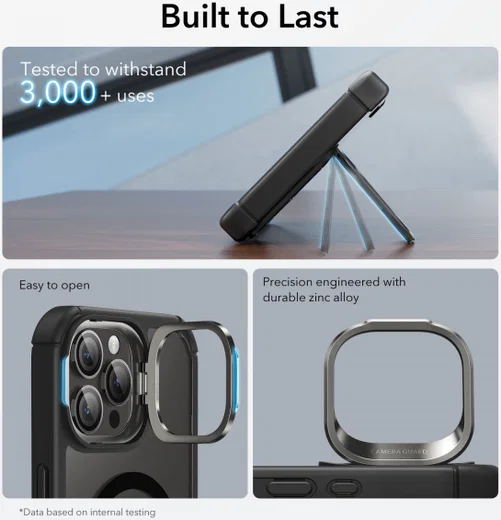 ESR Armor Tough iPhone 15 Pro Max Hoesje MagSafe Transparant Zwart afbeelding 7