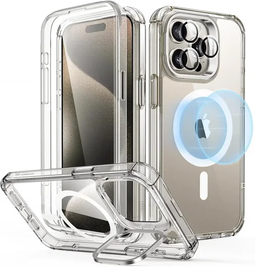 ESR Armor Tough iPhone 15 Pro Max Hoesje MagSafe Transparant afbeelding 1