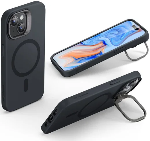 ESR Cloud Kickstand Apple iPhone 15 Plus Hoesje MagSafe Zwart afbeelding 9