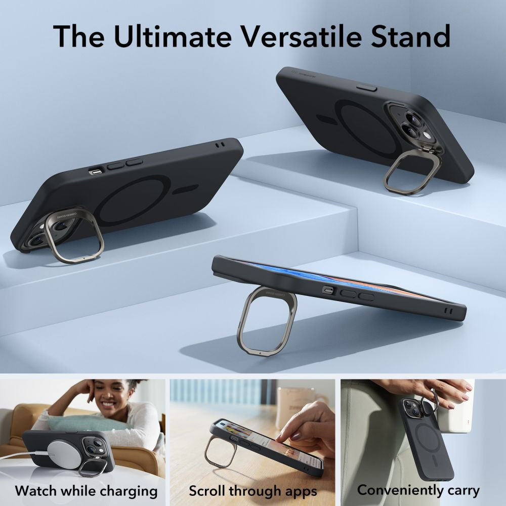 ESR Cloud Kickstand Apple iPhone 15 Plus Hoesje MagSafe Zwart afbeelding 6