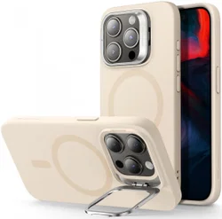 ESR Cloud Kickstand Apple iPhone 15 Pro Hoesje MagSafe Beige afbeelding