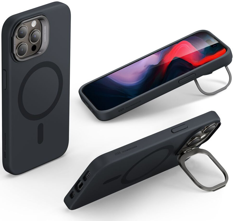 ESR Cloud Kickstand Apple iPhone 15 Pro Max Hoesje MagSafe Zwart afbeelding 3