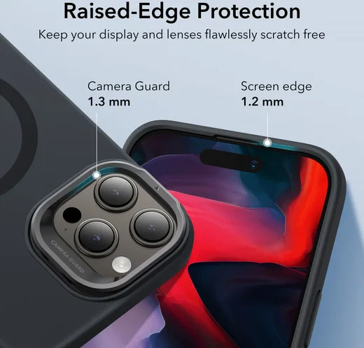 ESR Cloud Soft HaloLock Stand iPhone 15 Pro Max Hoesje MagSafe Blauw afbeelding 9
