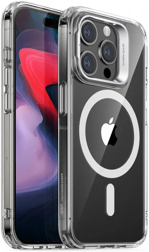 ESR Classic Hybrid MagSafe iPhone 15 Pro Hoesje met Stand Transparant afbeelding 8