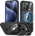 ESR Classic Hybrid MagSafe iPhone 15 Pro Hoesje met Stand Clear Black