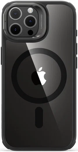 ESR Classic Hybrid Stand MagSafe iPhone 15 Pro Max Hoesje Clear Zwart afbeelding 10