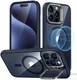 ESR Classic Hybrid Stand MagSafe iPhone 15 Pro Max Hoesje Clear Blauw