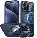 ESR Classic Hybrid Stand MagSafe iPhone 15 Pro Max Hoesje Clear Blauw